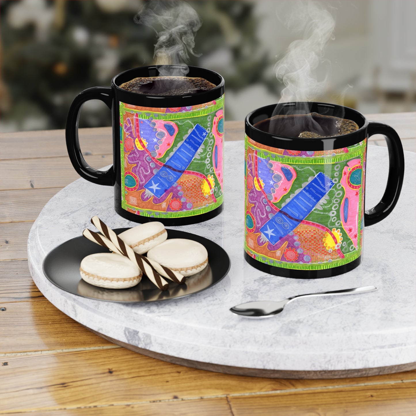 Megatroid's Meltdown Black Coffee Mug, 11oz