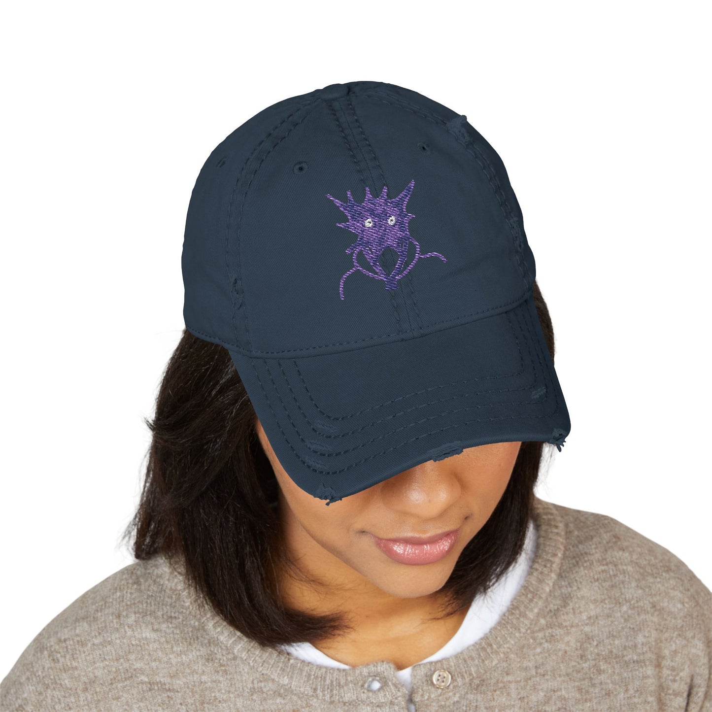 Distressed Dad Hat (Embroidery)