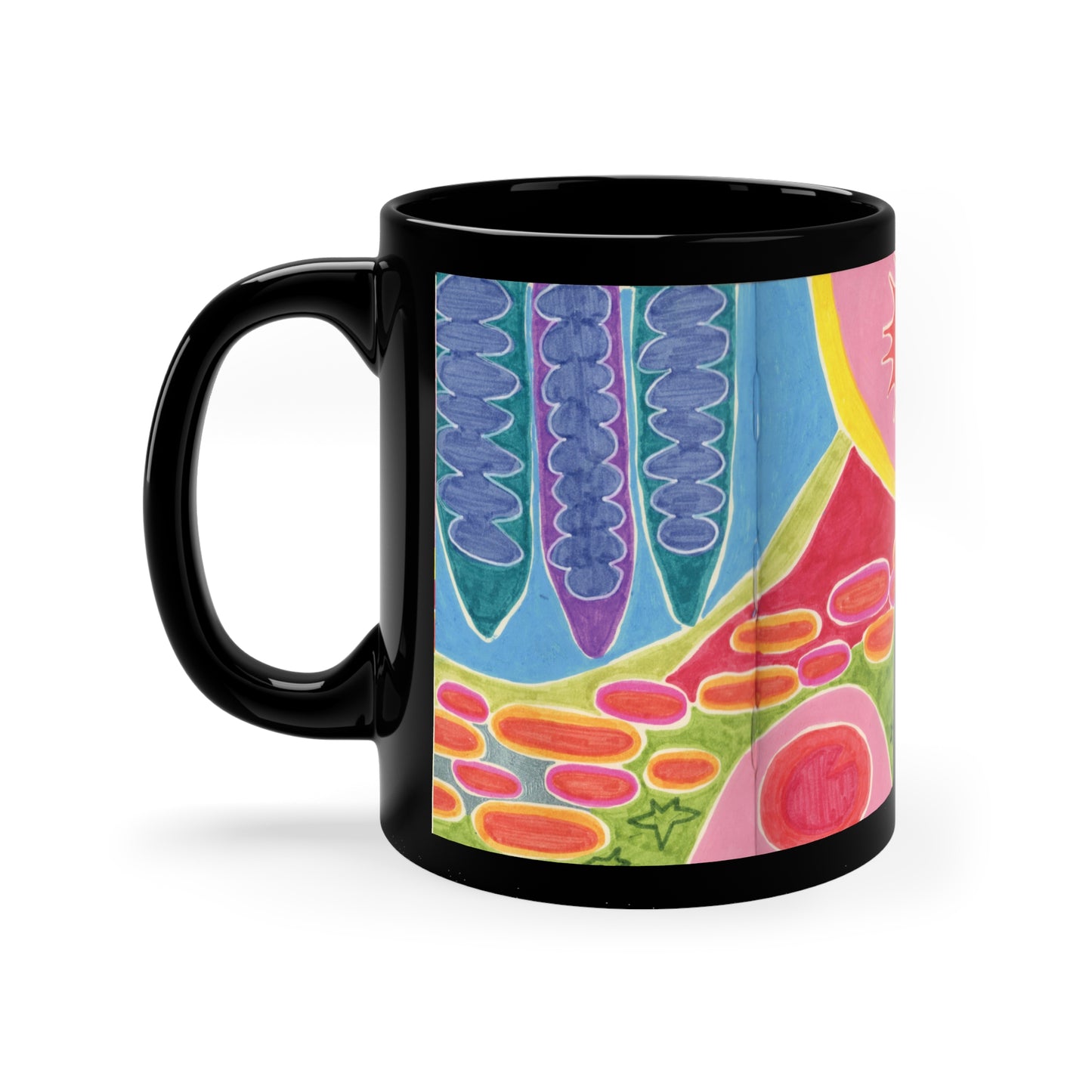 Megatroid's Sunrise Black Coffee Mug, 11oz
