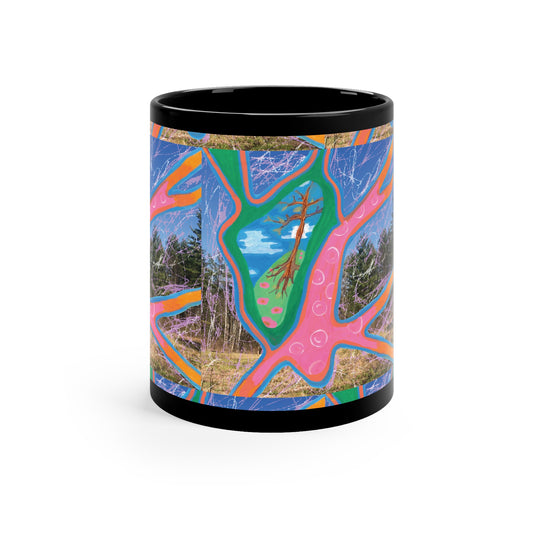 Woodwinds Black Coffee Mug, 11oz