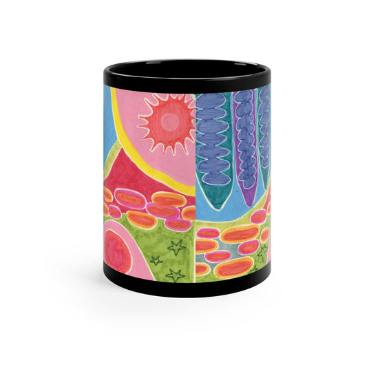 Megatroid's Sunrise Black Coffee Mug, 11oz